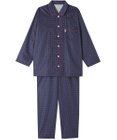 ワコール／睡眠科学 パジャマ 長袖 長ズボン 綿100%(本体) サテン生地 光沢感 なめらかな肌ざわり 上下セット 前開き YDX536 睡眠科学／ワコール