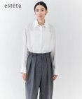 23区 L 【エステータ】コットンオーガンジー ドレスシャツ