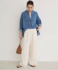 WEGO 【ANGIE VINTAGE】クロシェレースワイドイージーパンツ