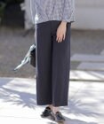 J.PRESS LADIES 【セットアップ対応・洗える】セルロースリネンストレッチ ワイド パンツ