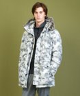 JOSEPH ABBOUD MOUNTAIN 【イタリア素材/ECOファー/9ポケット/ダウン/男女兼用】スライバーカモフラージュ　ダウンコート