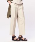 23区 【Oggi4月号掲載/洗える】ハイカウントライトクロス クロップド パンツ