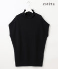 23区 L 【エステータ】エアリースパンウール アームウォーマーデザイン ハイネックニット