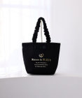Maison de FLEUR ブランドロゴフリルハンドルトートＭバッグ