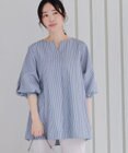 Tiaclasse 【洗える】パフスリーブチュニックブラウス