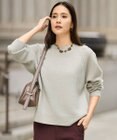 自由区 S 【カタログ掲載】ウールカシミヤブレンドスパンコールラグランスリーブ ニット