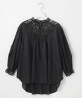23区 S 【GOLD LABEL】モダンコットン レースコンビ ブラウス