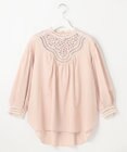 23区 S 【GOLD LABEL】モダンコットン レースコンビ ブラウス