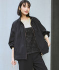 23区 L 2WAY ストレッチタフタ ボリュームスリーブブルゾン