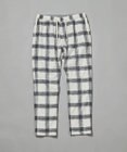 JOSEPH ABBOUD MOUNTAIN 【SPACE／UNISEX】フランネルジャージーブロック パンツ