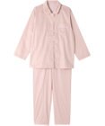ワコール／睡眠科学 パジャマ 長袖 長ズボン 綿100%(本体) サテン生地 光沢感 なめらかな肌ざわり 上下セット 前開き YDX536 睡眠科学／ワコール