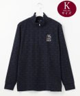 23区GOLF 【MEN/キングサイズ】【吸湿発熱】】クラブ柄 ハーフジップ