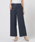 J.PRESS LADIES L 麻シェルドライ ワイド ストレート パンツ