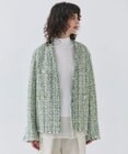 BEIGE， 【Oggi 4月号掲載】TEASEL / オーバーサイズツイードジャケット