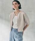 UNFILO L 【VERY掲載】BEAUTY FORM JERSEY light スナップカーディガン
