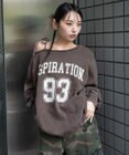 WEGO 【25年秋冬新作】2WAYグラフィックワンショルBIGスウェット