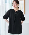 Tiaclasse L フリル付きパフスリーブチュニック