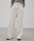 BEIGE， 【洗える】PASTEUR / ウエストベルト付きコーデュロイパンツ