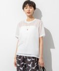 23区 L 【SLOW/一部店舗限定】シースルートリコット シアー Tシャツ
