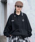 WEGO 【ユニセックス着用ITEM/MLサイズ展開】モチーフロゴポロスウェット