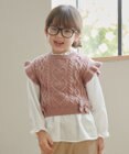 ANY KIDS ニットベストレイヤードチュニック