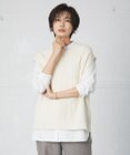 J.PRESS LADIES 【洗える】アラン ニットベスト
