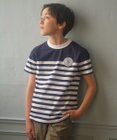 J.PRESS KIDS 【110-130cm】パネルボーダーハウスロゴ Ｔシャツ