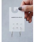 AMERICAN HOLIC テクスチャーフープピアスセット