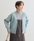 Green Parks 毛ふきシャギーＶネックカーディガン