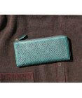 genten ダイヤカットワーク　Lファスナー長財布