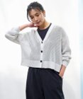 UNFILO L メッシュニット カーディガン