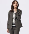 J.PRESS LADIES 【セットアップ対応】セルロースリネンストレッチ テーラード ジャケット
