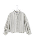 J.PRESS YORK STREET 【WOMEN】ストライプショート ブラウス
