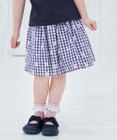 ANY KIDS ギンガム 発泡プリント スカート