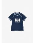 HELLY HANSEN 【キッズ・UVカット・耐海水・耐塩素・記名ラベル付】ショートスリーブ HHクルーラッシュガード