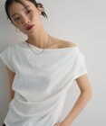 Green Parks ドレープオフショルフレンチ袖Ｔシャツ