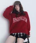 WEGO モヘアタッチBROOKLYNロゴニット