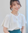Tiaclasse 【2WAY・接触冷感・洗える】ノーカラーブラウス
