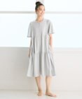 tsumori chisato SLEEP ツモリチサト ワンピース 5分袖 半袖 ルームウエア 綿混ベア天竺 ロング丈(ふくらはぎ付近) レディース UNT156 /ワコール