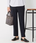 J.PRESS LADIES 【洗える】40/2NEWESTバックピーチ テーパード パンツ