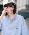 WEGO 【ユニセックス着用ITEM/MLサイズ展開】オックスフォードワンポイントシャツ（SS）