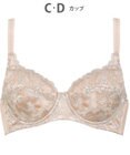 Wing 3/4カップブラ　自然なまるみシルエット　カップ肌側はふんわり綿混素材　ウイング／ワコール　KB2473