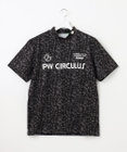 PW CIRCULUS 【MEN】【ストレッチ】アニマルプリント ロゴ モックネック シャツ