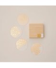 PRESENTERS ROOM toumei / 箔coaster 木箱入り4枚セット い