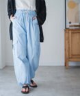 WEGO 【ウエストゴム】ナイロンイージーワイドカーゴパンツ