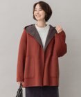 自由区 【リバーシブル】ウールリバー フード付きショートコート