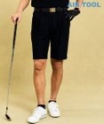 23区GOLF 【MEN】機能に優れた新素材「AIR TOOL」ワンタックショートパンツ