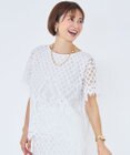 自由区 L 【セットアップ対応】パネルレース ブラウス