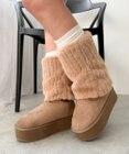 WEGO 【暖かい】2wayムートンタッチブーツ
