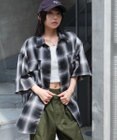 WEGO 【ユニセックス着用ITEM/SMLサイズ展開】オンブレチェックシャツ（SS）